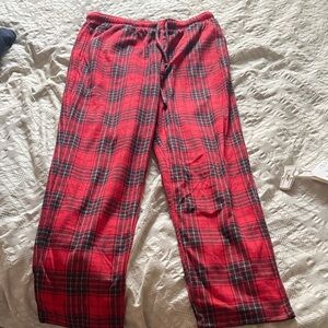 Nautica Red Plaid Sweatpants